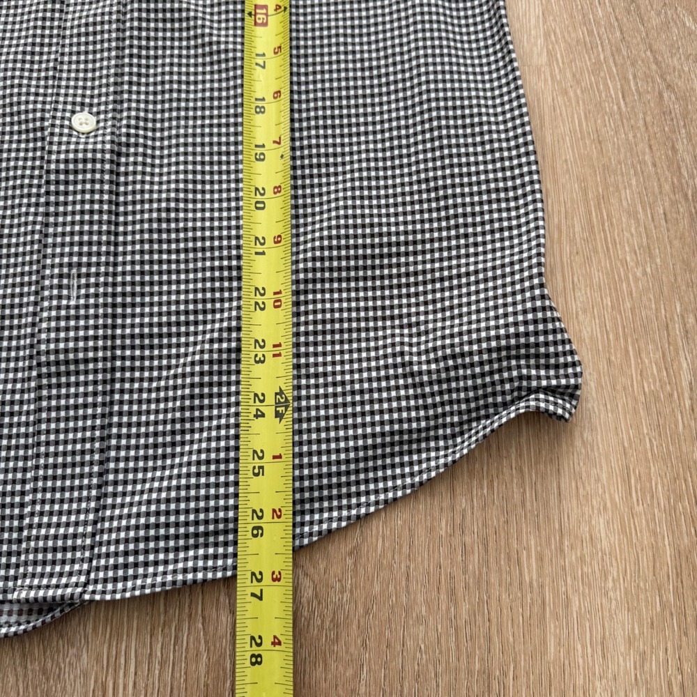 Rhone Commuter Shirt Mens Small Orso Brown Check Slim Fit Stretch Button Up - Picture 8 of 9